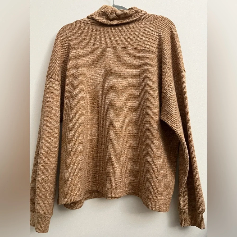 Sonoma Women's Tan Cowl Neck Sweater
